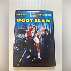 Body Slam DVD, 1987 Dirk Benedict Tanya Roberts Hal Needham VG
